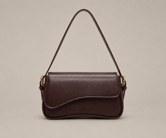 Noir Damen Schultertasche – Elegante Handtasche Braun | Lunéa